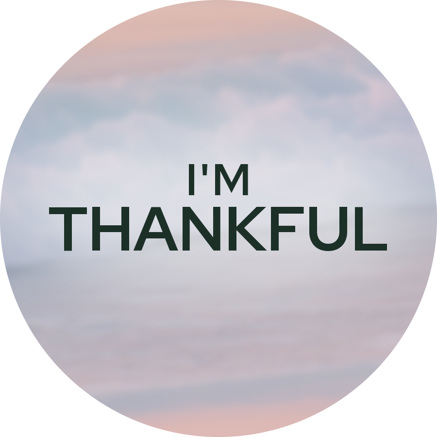 I'm thankful