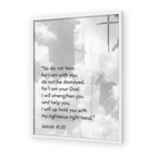 Isaiah 41:10 Bible Verse - Wooden Framed Print - Christian Wall Decor