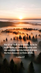 1 John 1:7 - Phone Wallpaper