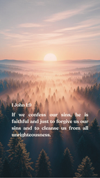 1 John 1:9 - Phone Wallpaper