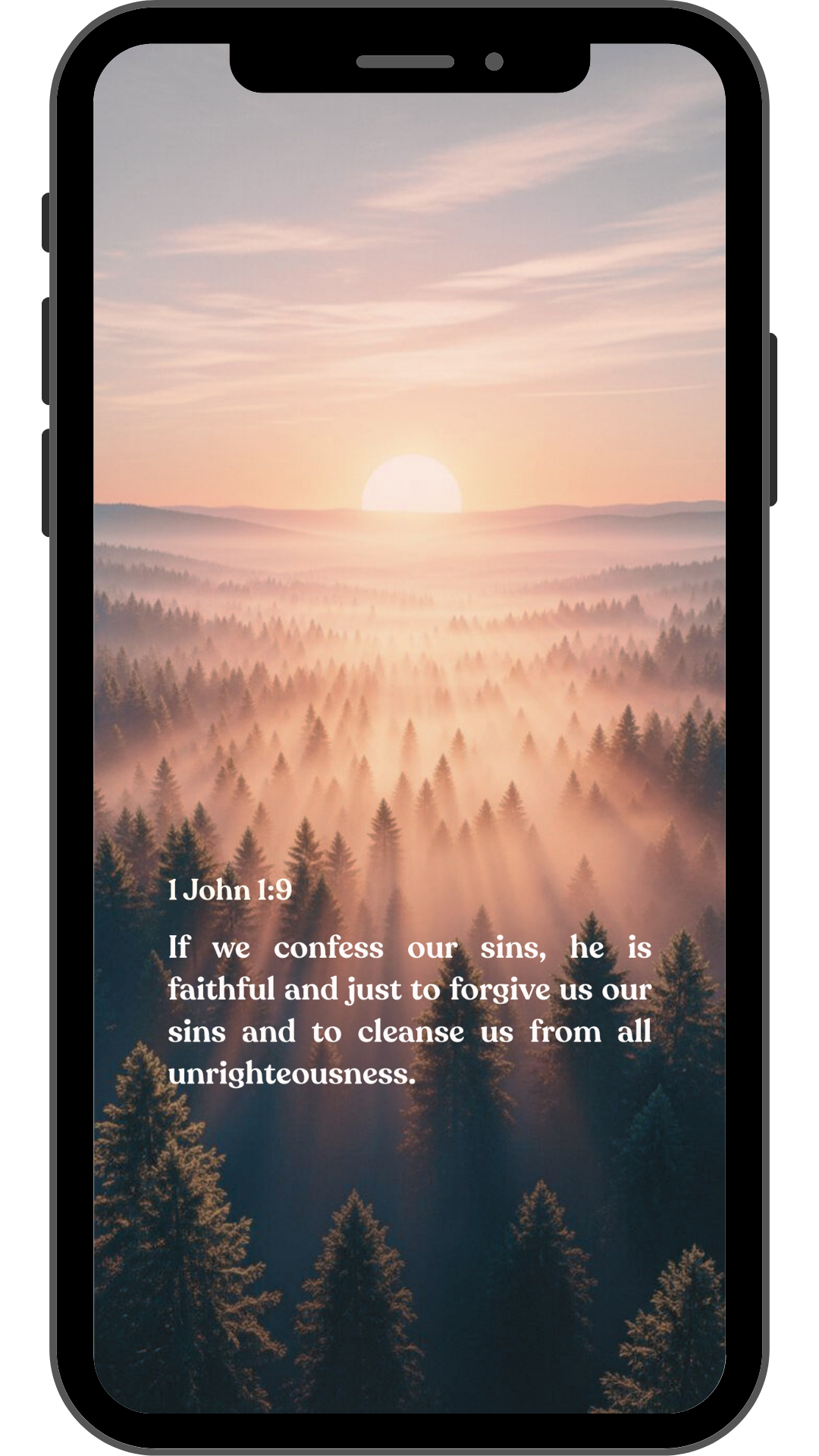 1 John 1:9 - Phone Wallpaper