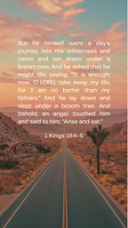 1 Kings 19:4-5 - Phone Wallpaper
