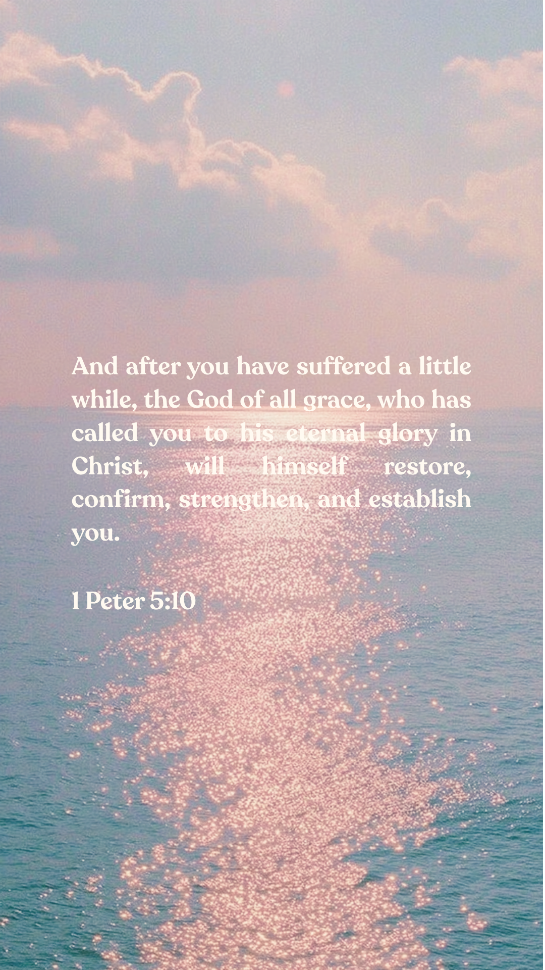 1 Peter 5:10 - Phone Wallpaper