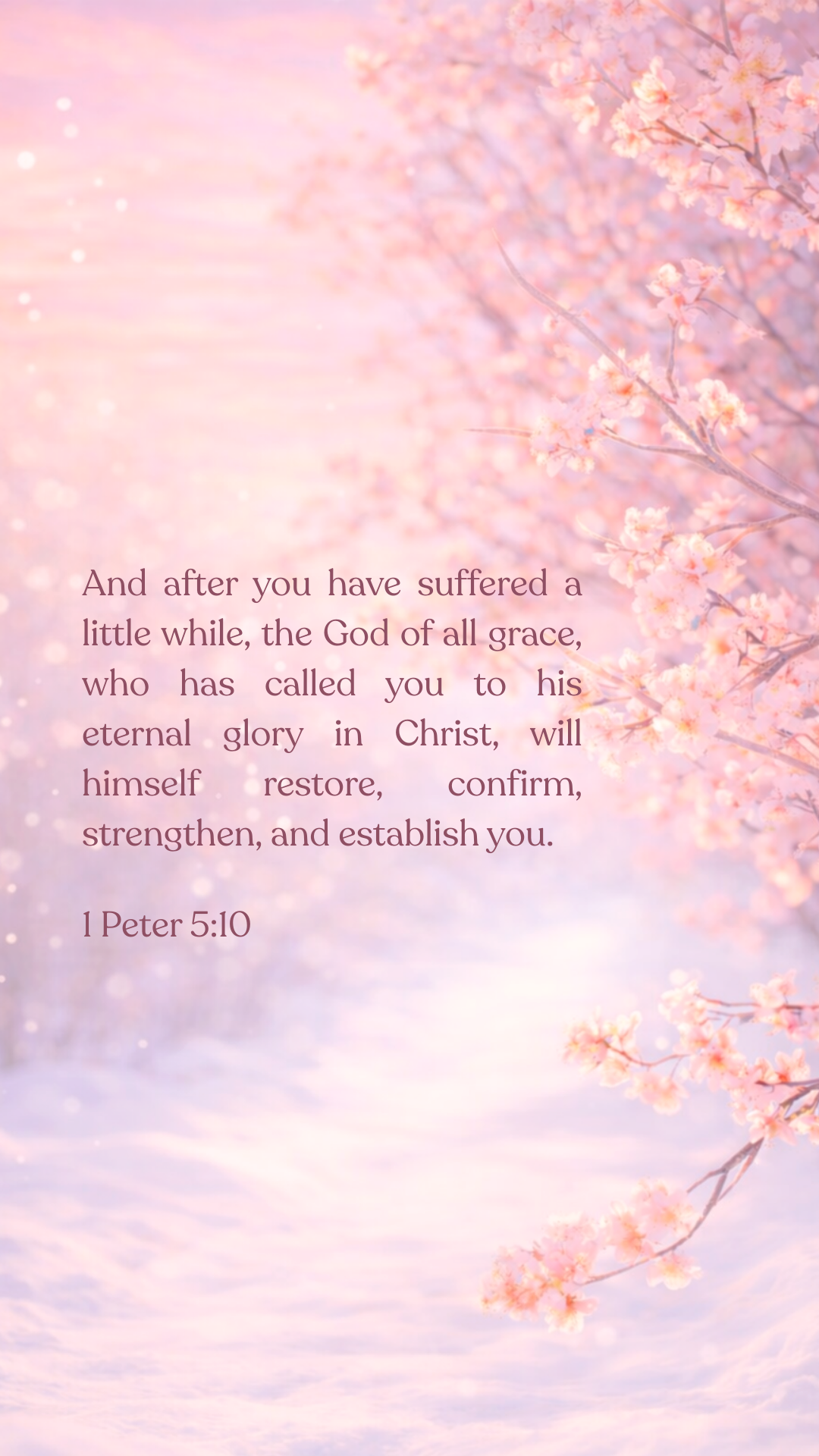 1 Peter 5:10 - Phone Wallpaper