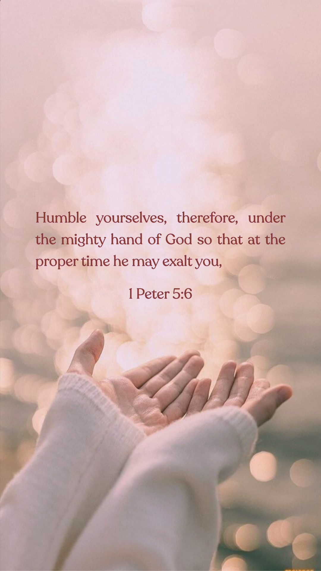 1 Peter 5:6 - Phone Wallpaper