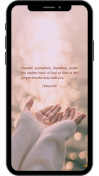 1 Peter 5:6 - Phone Wallpaper