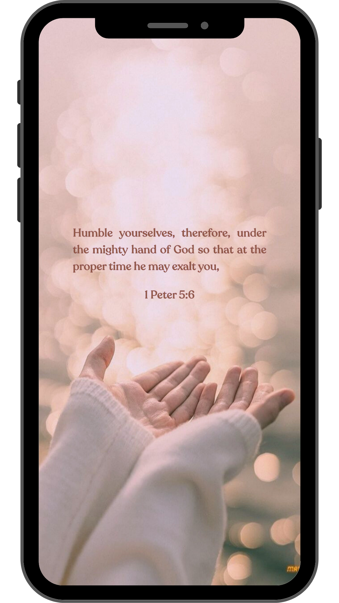 1 Peter 5:6 - Phone Wallpaper