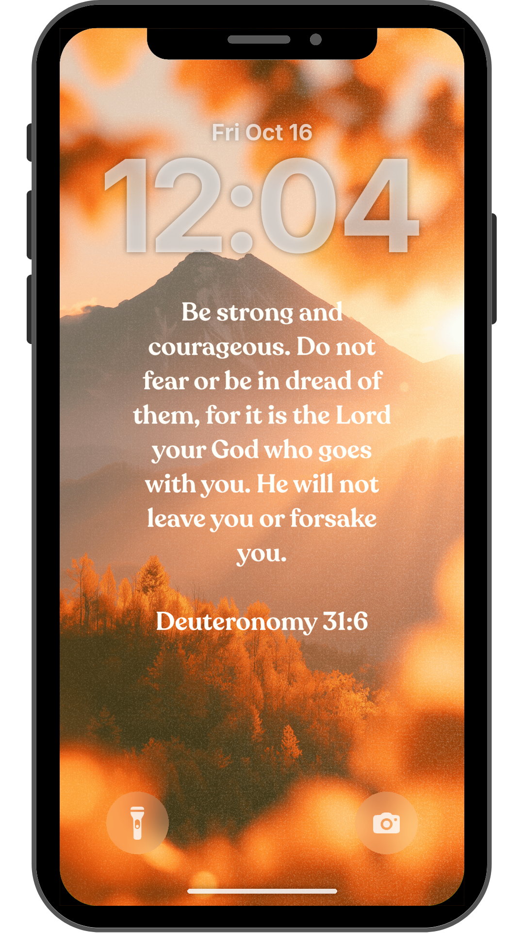 Deuteronomy 31:6 - Phone Wallpaper