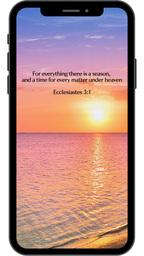 Ecclesiastes 3:1 - Beach - Phone Wallpaper
