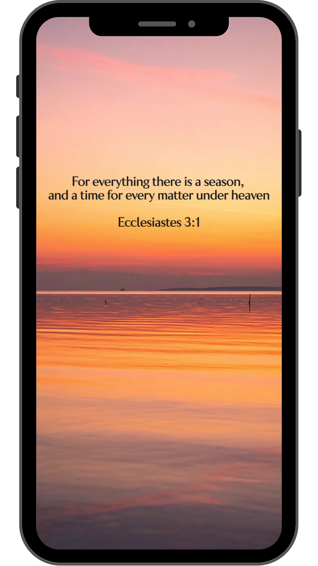 Ecclesiastes 3:1 - Horizon - Phone Wallpaper