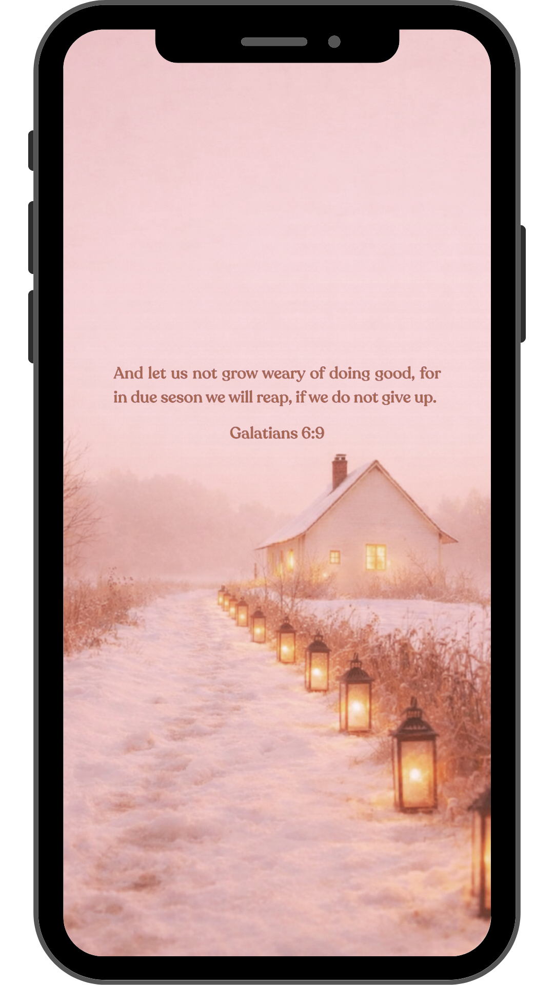 Galatians 6:9 - Phone Wallpaper