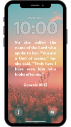 Genesis 16:13 - Phone Wallpaper