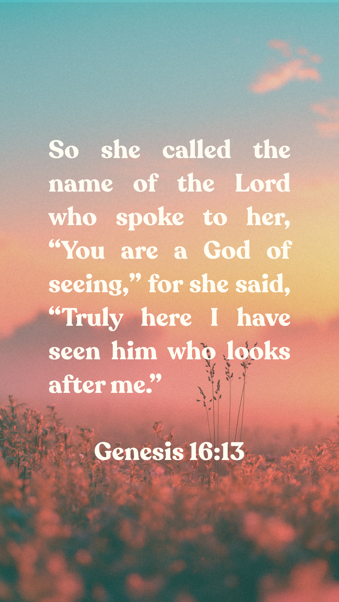Genesis 16:13 - Phone Wallpaper