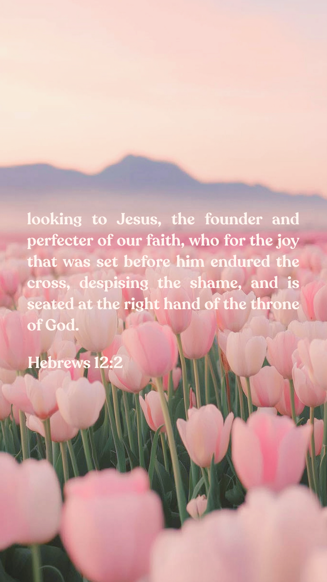 Hebrews 12:2 - Phone Wallpaper