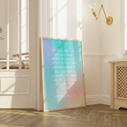 Proverbs 3:5-6 Bible Verse - Wooden Framed Art Print - Christian Wall Decor