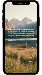 Isaiah 40:11 - Phone Wallpaper