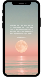 Isaiah 41:10 - Ocean - Phone Wallpaper