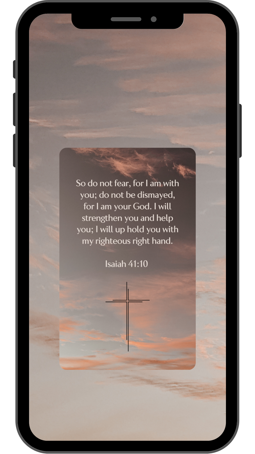 Isaiah 41:10 - Phone Wallpaper