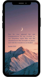 Isaiah 53:5 - Phone Wallpaper