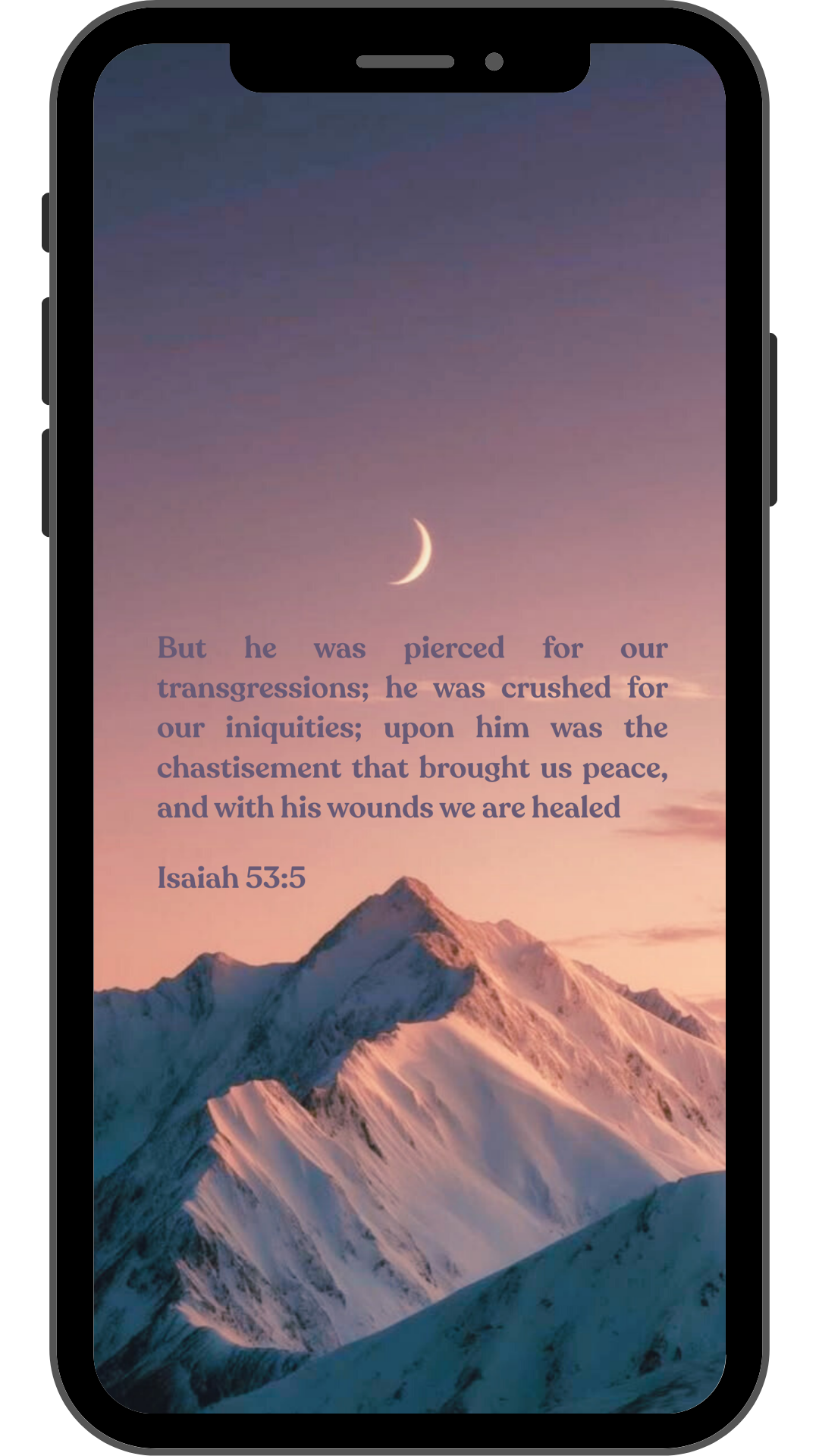 Isaiah 53:5 - Phone Wallpaper