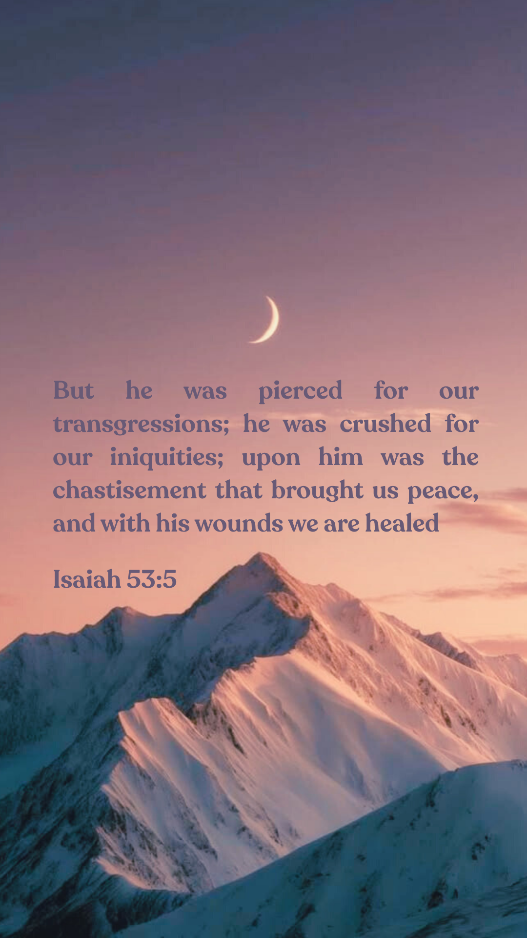 Isaiah 53:5 - Phone Wallpaper