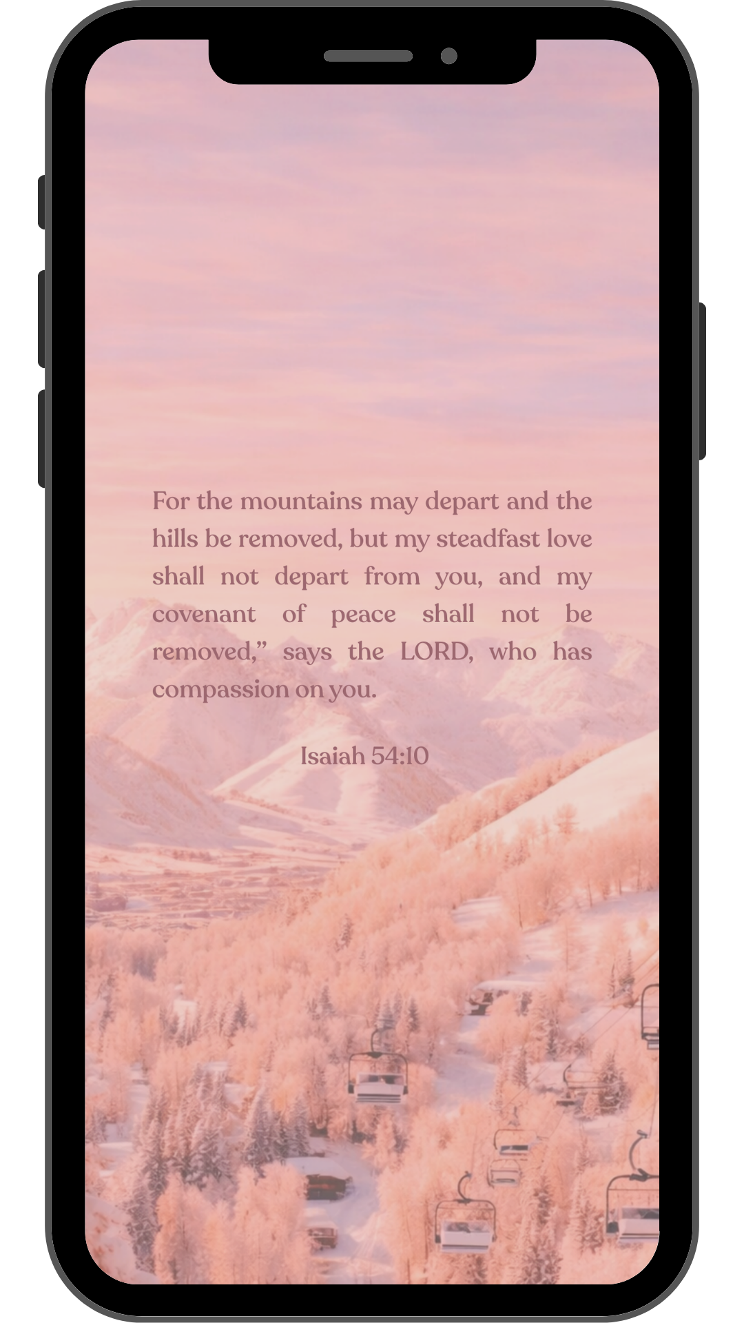 Isaiah 54:10 - Phone Wallpaper