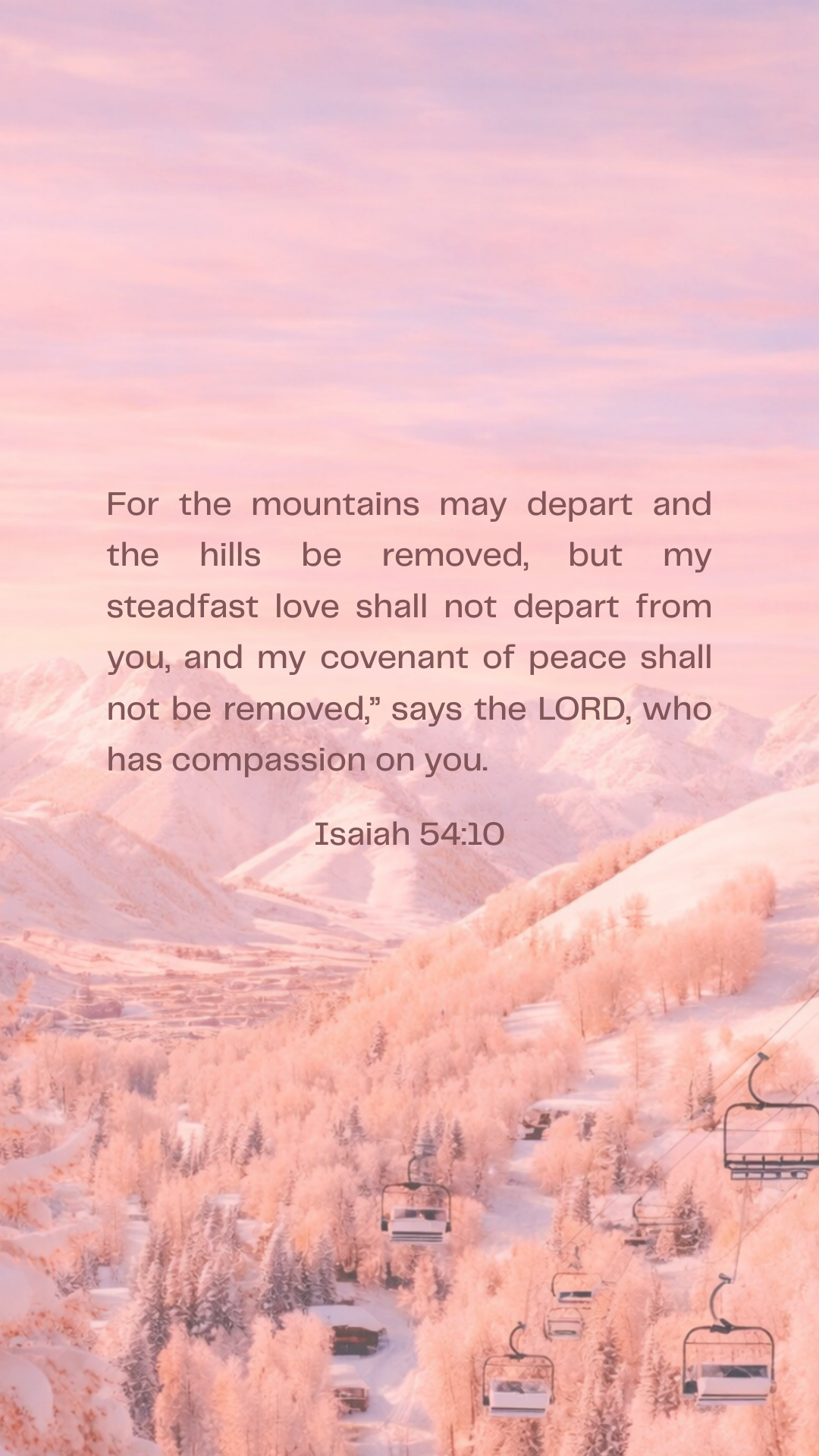 Isaiah 54:10 - Phone Wallpaper
