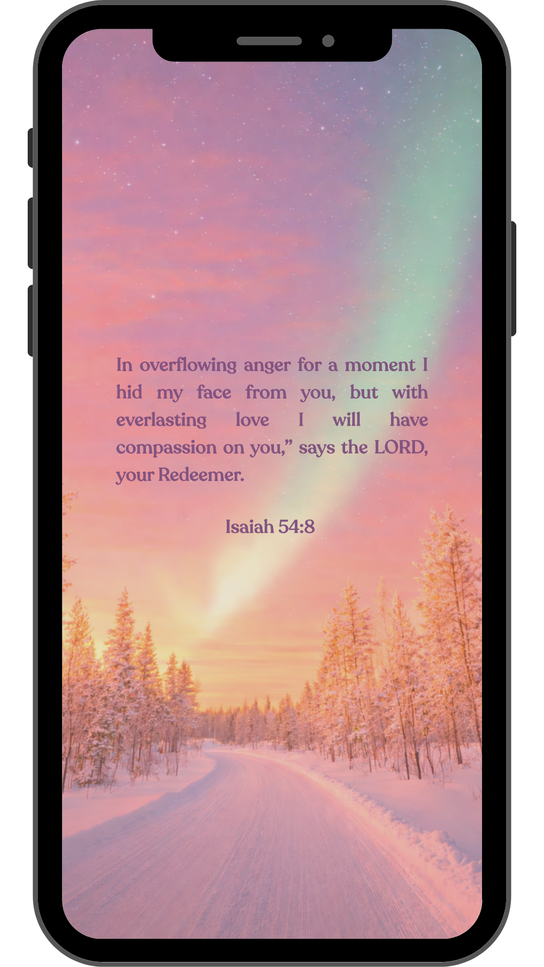 Isaiah 54:8 - Phone Wallpaper