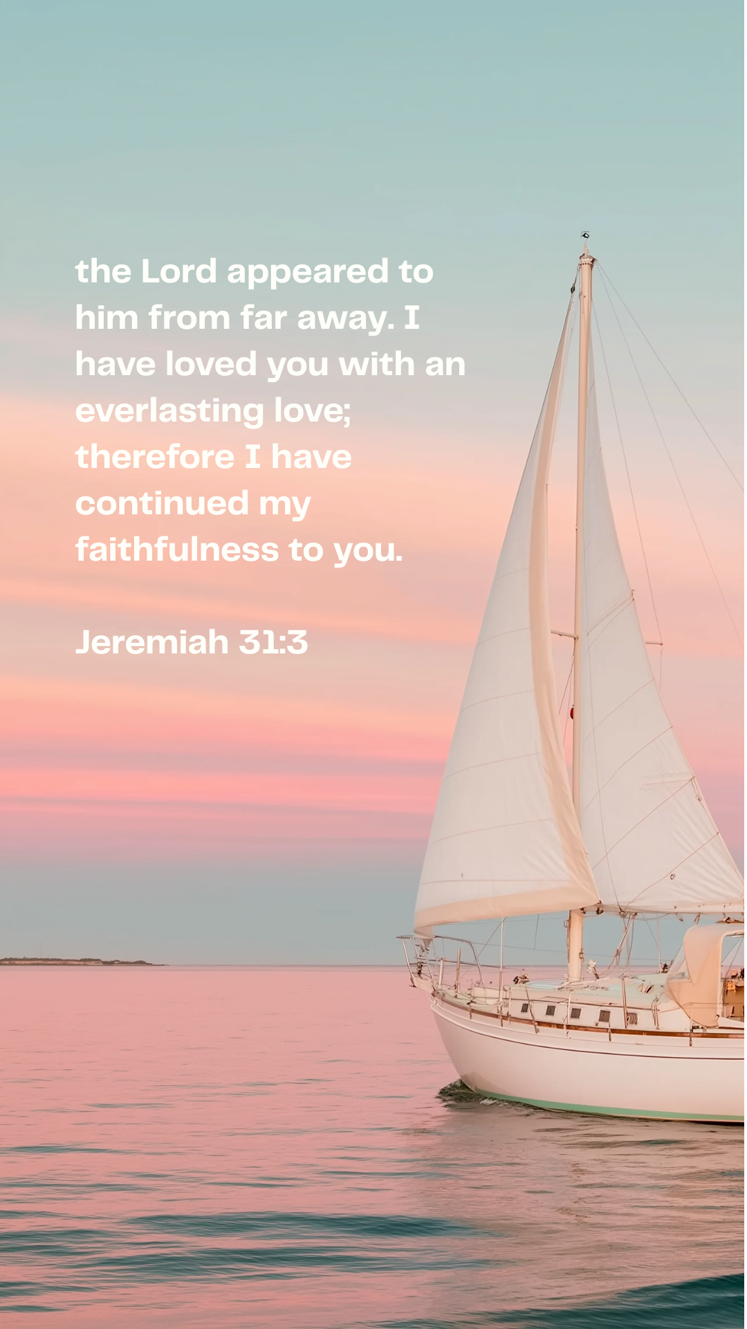 Jeremiah 31:3 - Phone Wallpaper