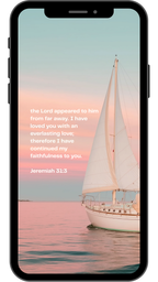 Jeremiah 31:3 - Phone Wallpaper