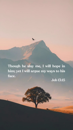 Job 13:15 - Phone Wallpaper