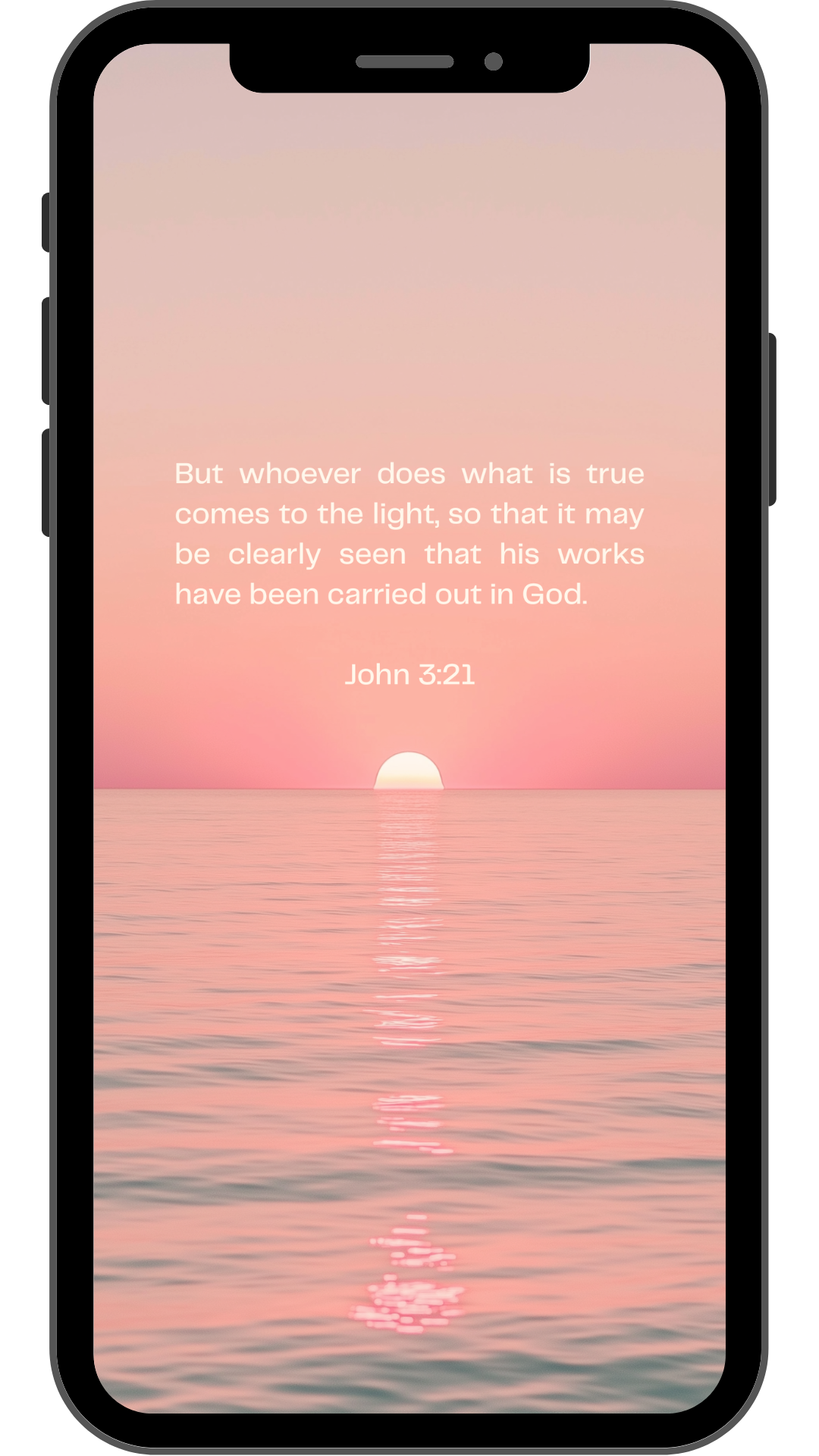 John 3:20-21 - Phone Wallpaper
