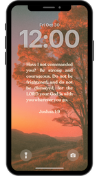 Joshua 1:9 - Phone Wallpaper