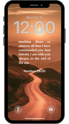 Matthew 28:20 - Phone Wallpaper
