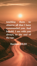 Matthew 28:20 - Phone Wallpaper