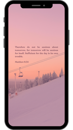 Matthew 6:34 - Phone Wallpaper