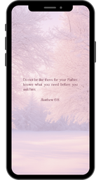 Matthew 6:8 - Phone Wallpaper