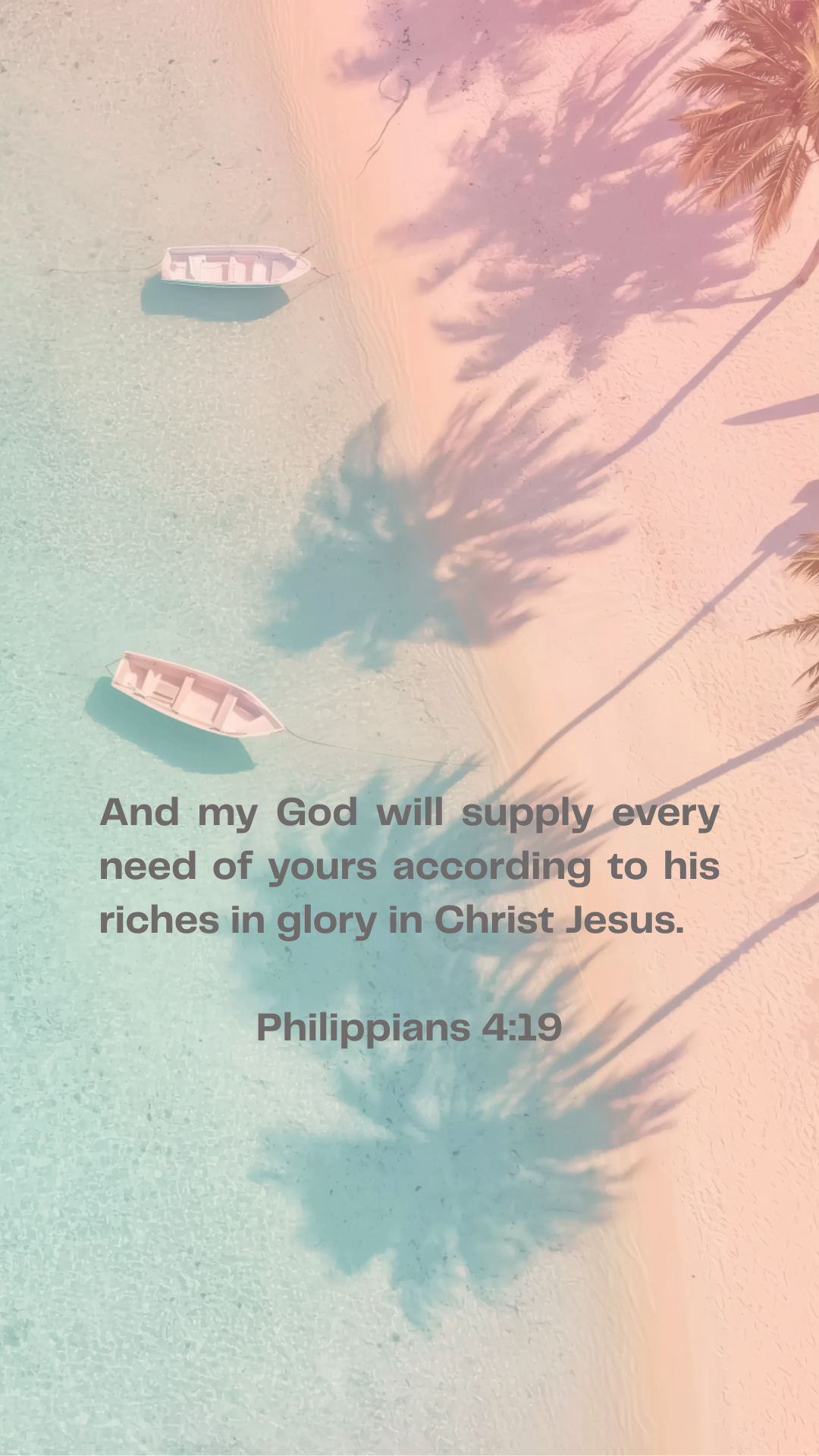 Philippians 4:19 - Phone Wallpaper