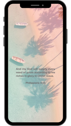 Philippians 4:19 - Phone Wallpaper