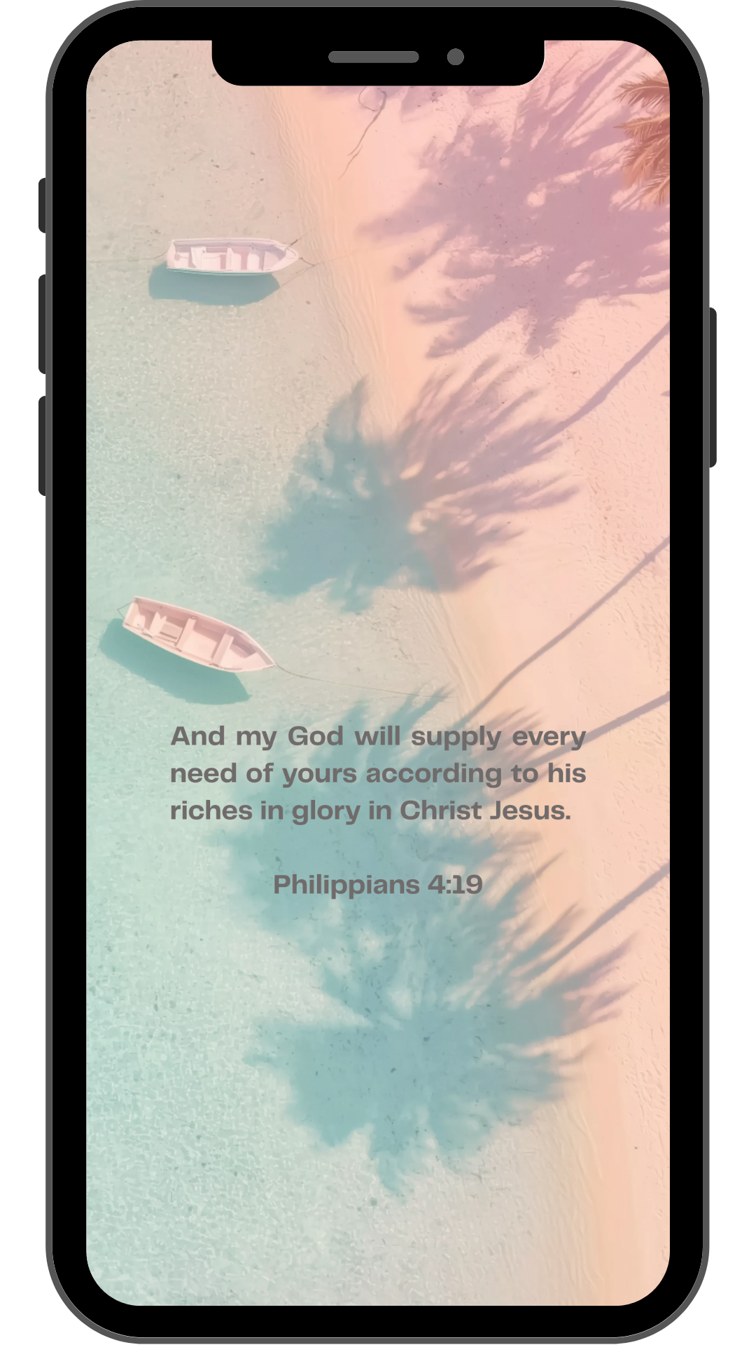 Philippians 4:19 - Phone Wallpaper