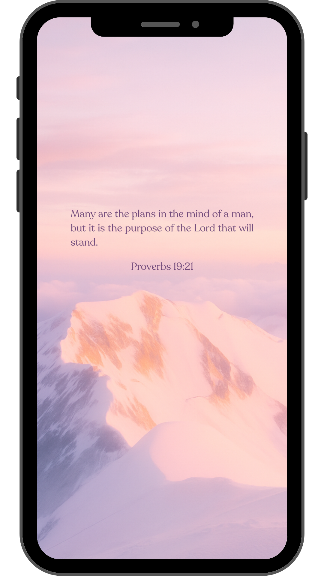 Proverbs 19:21 - Phone Wallpaper