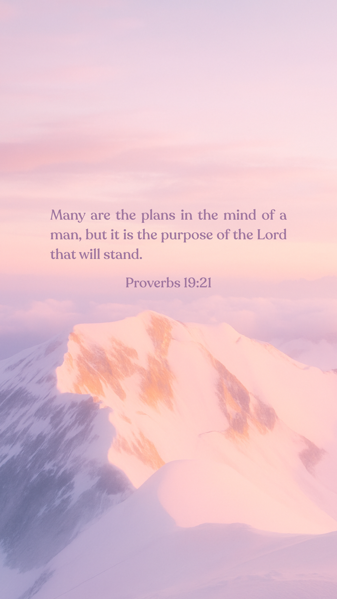 Proverbs 19:21 - Phone Wallpaper