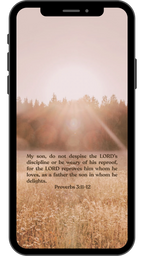 Proverbs 3:11-12 - Phone Wallpaper