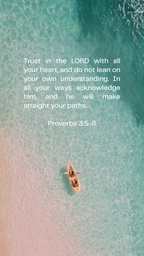 Proverbs 3:5-6 - Phone Wallpaper