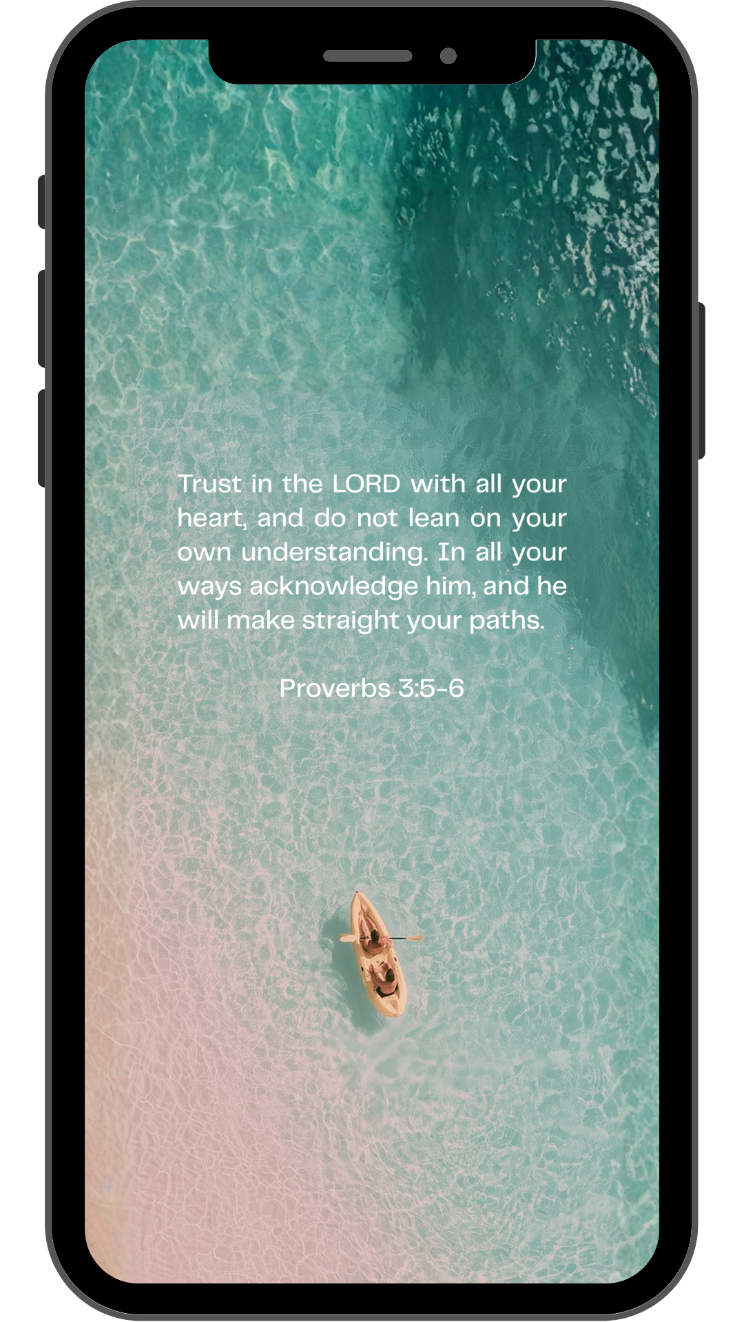 Proverbs 3:5-6 - Phone Wallpaper