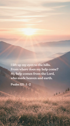 Psalm 121:1-2 - Phone Wallpaper