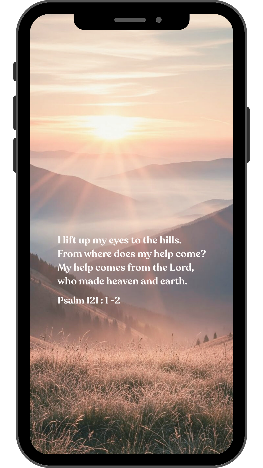 Psalm 121:1-2 - Phone Wallpaper