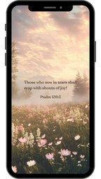 Psalm 126:5 - Phone Wallpaper