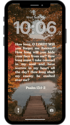 Psalm 13:1-2 - Phone Wallpaper