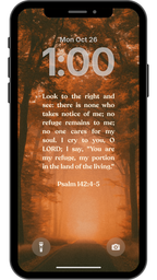 Psalm 142:4-5 - Phone Wallpaper